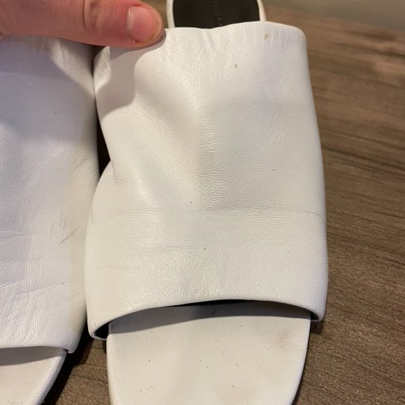 Rebecca Minkoff Aceline Mule White Heel Sandal - Picture 3 of 8